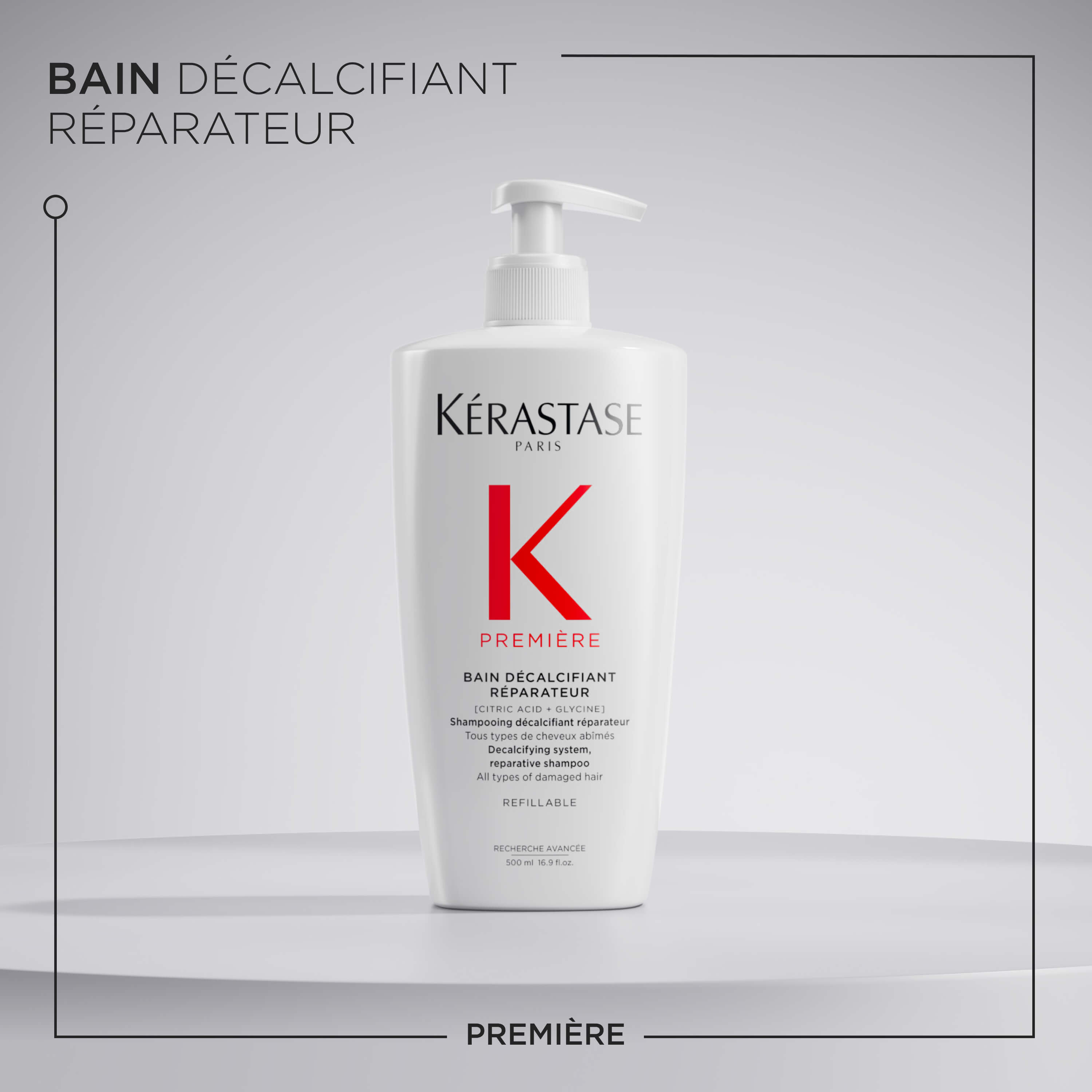 Shampoo Ricaricabile 500ml Bain Decalcifiant Reparateur