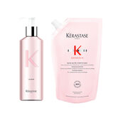 Flacone ricaricabile + ricarica Bain Nutri-Fortifiant 500ml