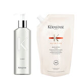 Bottiglia ricaricabile + ricarica Bain Satin 2 500ml
