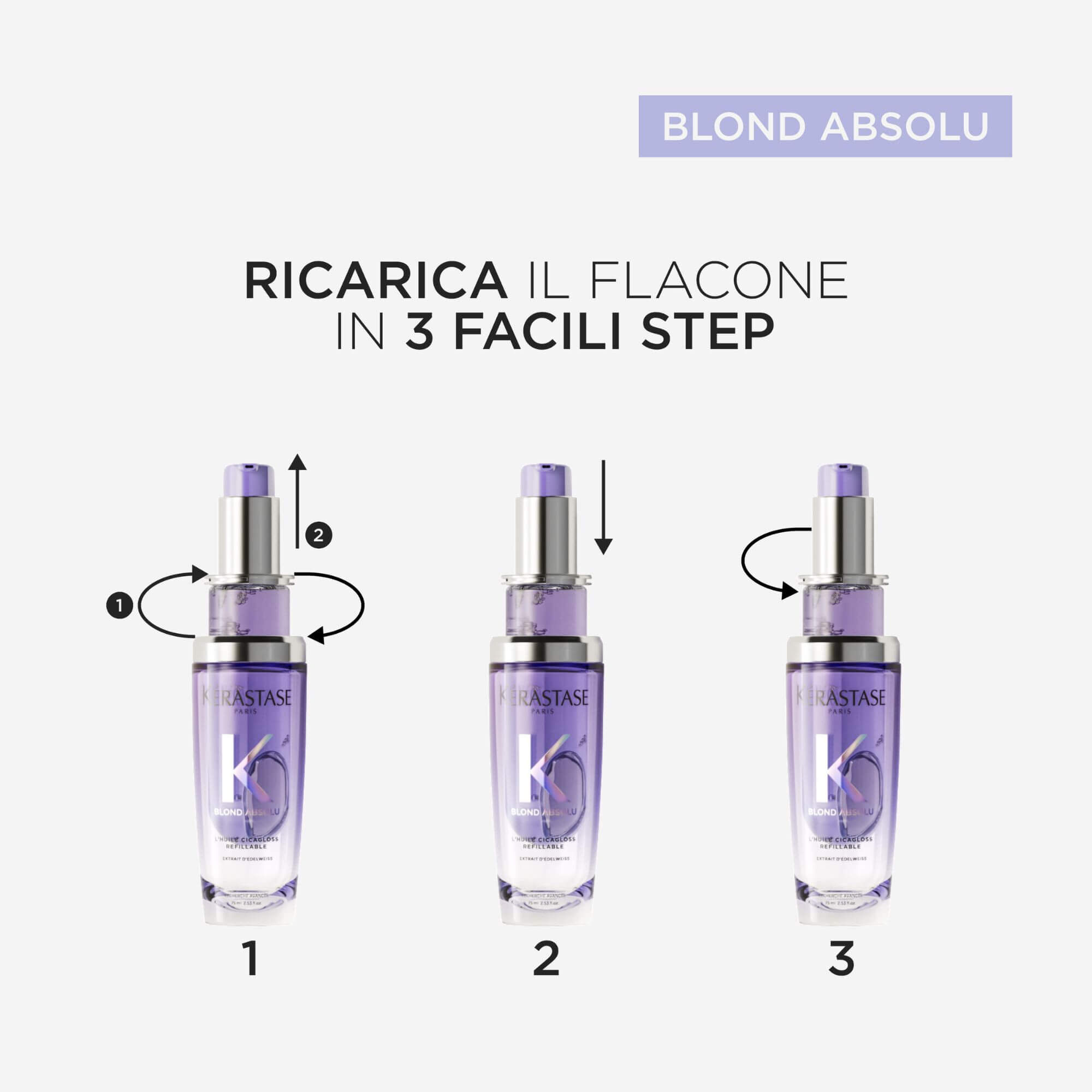 L'HUILE CICAGLOSS RICARICABILE 75ML