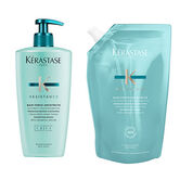 Duo Flacone a Pompa 500ml + Eco-ricarica 500ml Shampoo Bain Force Architecte