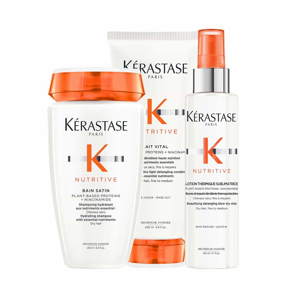 Trio Di Trattamenti Nutritive Per Capelli Secchi Shampoo, Balsamo E Cura - Kérastase