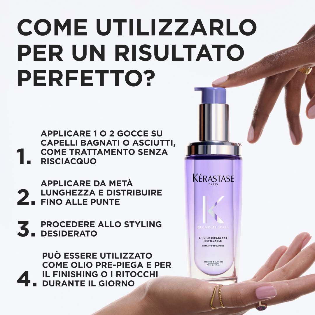L'HUILE CICAGLOSS RICARICABILE 75ML