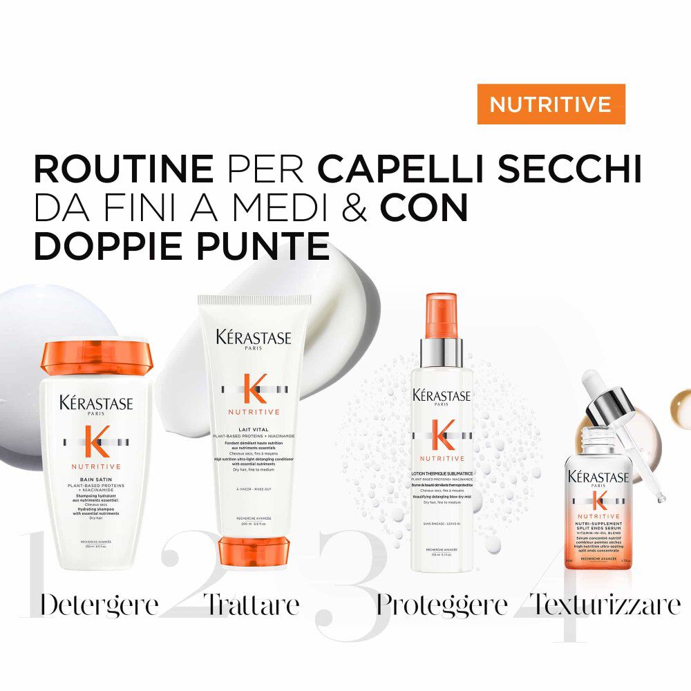 Quartetto di trattamenti Nutritive per capelli secchi