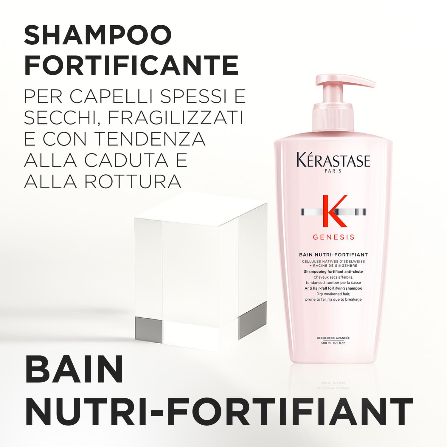 Shampoo Ricaricabile 500ml Bain Nutri-Fortifiant