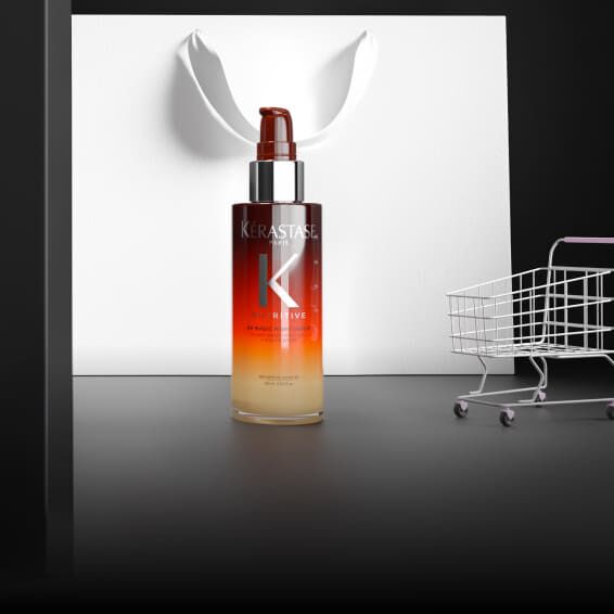 Flacone arancione del Siero Notte 8H Nutritive di Kerastase.