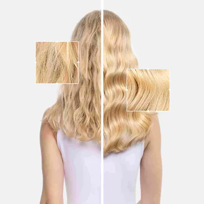 capelli biondi crespi prima dopo
